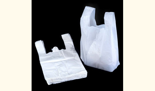 Hi Tensile White Vest Carrier Bags (17microns) - 12x18x23 - 1000 Pack
